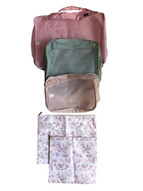 Nanette Lepore Packing Cubes / Zippered Pouches - 5 Piece Set